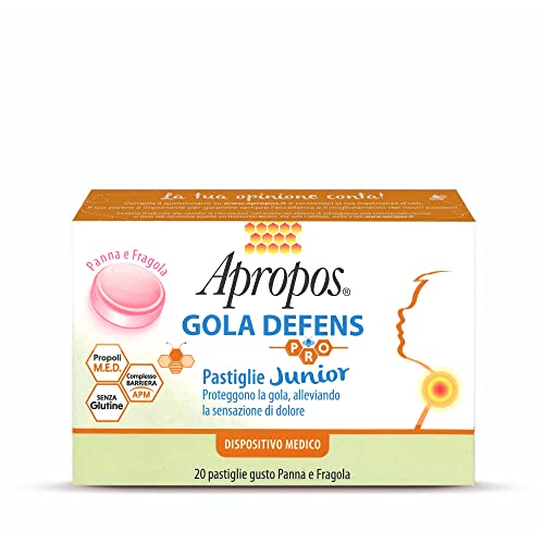 Apropos Gola Defens PRO Pastillas Junior Sabor Crema y Fresa