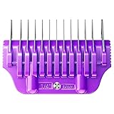 MEMIRY Wide Clipper Guard Attachment for A5 Type Wide Blade, Compatible with Andis, Wahl, Oster, Pet Grooming Attachment, Stainless Steel Professional Comb (6mm or 1/4