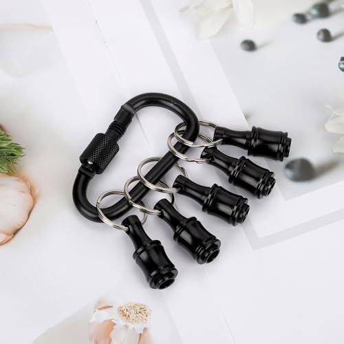 Xihircd 131794 6Pcs 1/4 Inch Bit Holder Keychain, Aluminum Alloy Hex Shank Bit Holder Key Chain thumb #3