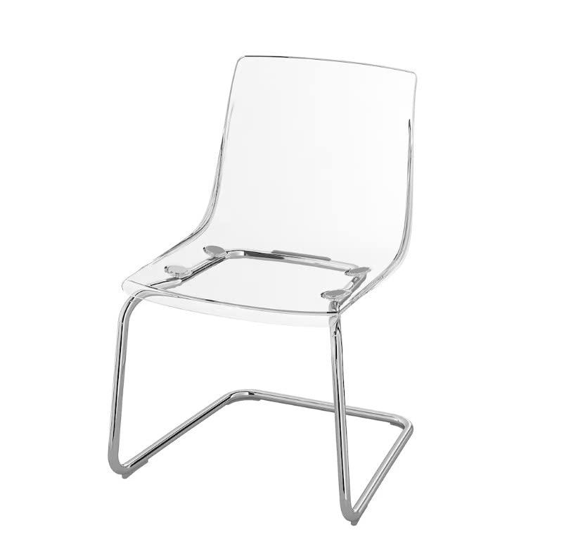 (( missing legs of the chairs ))4 pcs ,Modern Transparent Plastic Chair for Dining Room, Reception Areas, Lounges, or Office (Clear) 4 pcs