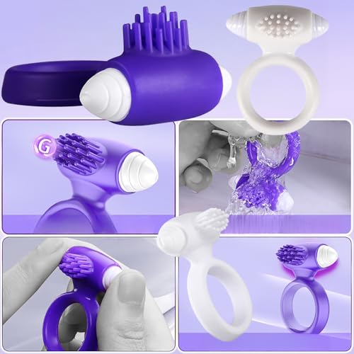 コックリング ペニスリング 電動バイブ TPE製 振動 防水 ペニス リング バイブ 男性向け 大人のおもちゃ アダルトグッズ 男性用 ぺにすリング タイプBC２点セット - 画像5