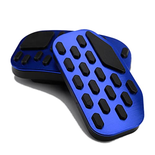 Cebat 3Pcs Foot Rest Pedal Cover Aluminum Alloy Pedals No Drilling Anti-Slip Brake And Accelerator Pedal Pads Driver Foot Rest Pad Dead Pedals Brake Pedal Covers For Ford F150 2021 2022 2023-Blue #TOP7