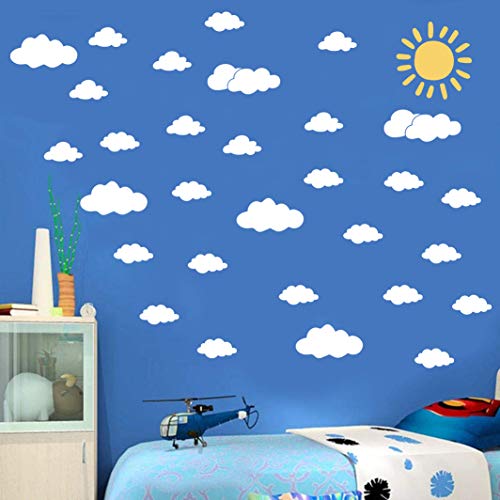 Vinilos Decorativos Nube y Sol Removibles 30 Piezas miniatura 2