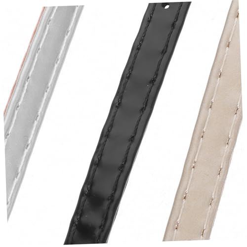 3pairs Elegant Shoelaces for Women of Heels Shoe Belts Leather Replacement Straps Clip Closure for Loafers3