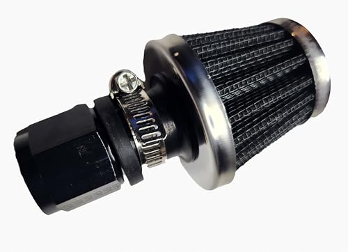 Fuel Cell Rear End axle tube Breather Crankcase high performance racing air Vent Filter Assembly with #10 10AN -10 female fitting