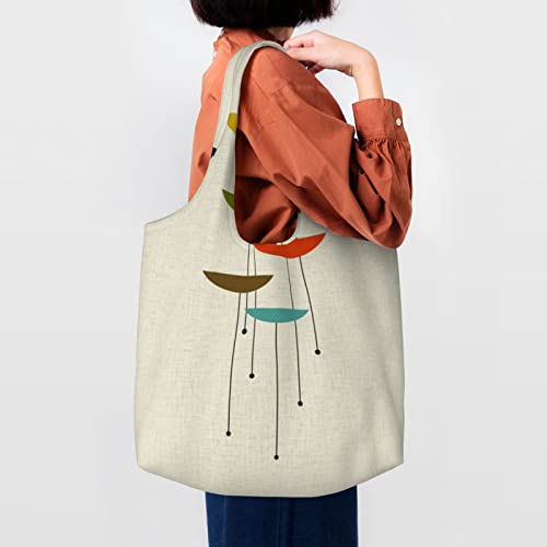 Sac fourre-tout en toile imprimé moderne esthétique et réutilisable