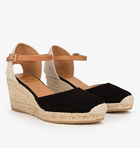 Kanna Damen Laura Keilsandale, Schwarz, 38 EU - 4