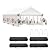 DWVO 20x40ft Party Tent Heavy Duty Outdoor Wedding Event Shelters Upgraded Galvanized Canopy with Large White Roof, Removable Sidewalls & 4 Storage Bags