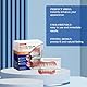 Laralily 3 Stück Silicone Reline Denture Set, Silikon Zahnprothese, Zahnersatz Prothese, Komplett Geeignet Für Verschiedene Anlässe