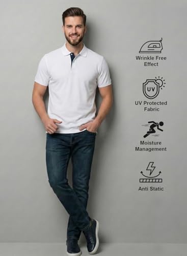 Image of XENOVAURBAN Dry Fit Polo t Shirt for Man | Regular Fit | Quick Dry Mars Fabric Polo T-Shirt with Collar for Men