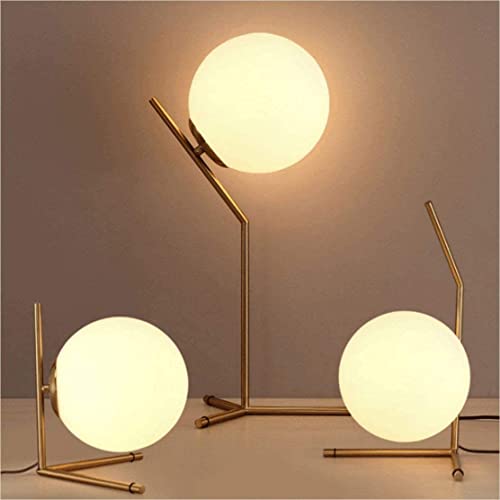 Image of BOKT Frosted White Glass Globe Lamp Shade Replacement Milk Glass Ball Lampshade Cover Opal Sphere Shade for Pendant Light, 7.9 inch Diameter (White)
