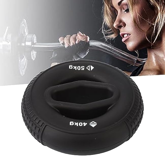 Sonew Hand Grip Strengthener, 40 to 50KG Silicone Grip Trainer Anti Slip Strength Training Ring for Finger and Forearm Exercise Grip Trainer for Rock Climbing