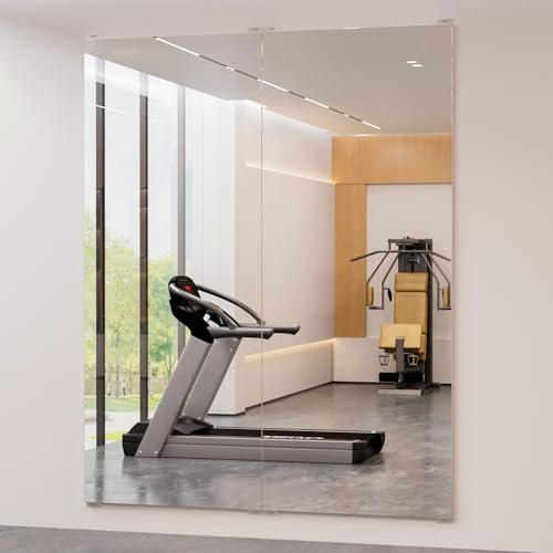BRIVUE Home Gym Mirror Set Frameless HD Reflection