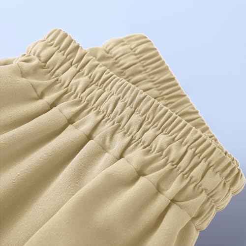 Preppy Boys Summer Casual Cargo Shorts Elastic Waist 𝐃rawstring Hiking Shorts with Pockets Athletic Baby Fall Clothes4