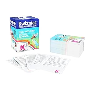 Kwizniac by Continuum Games, Trivia Countdown Card Game, 10 Clues in Decreasing Order of Difficulty