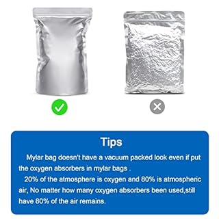 400cc Oxygen Absorbers for Food Storage - 100 Count (20x Packs of 5) - for Long Term Food Storage & Survival, Mylar Bags, Canning, Harvest Right Freeze Dryer, Dehydrated, and Preserved Foods