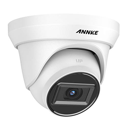 ANNKE Cámara de vigilancia domo 5MP Super HD TVI Cámara de vigilancia 4 en 1 exterior con carcasa metálica, visión nocturna EXIR de 130 pies, IP67, resistente a la intemperie para vigilancia exterior