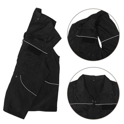 HIAKDOFT Robuste Hundetrainer Weste mit Kratzfestem Material Reflektierenden Streifen Atmungsaktivem Futter und Großen Taschen Vielseitige Trainingsjacke für Hundehalter und