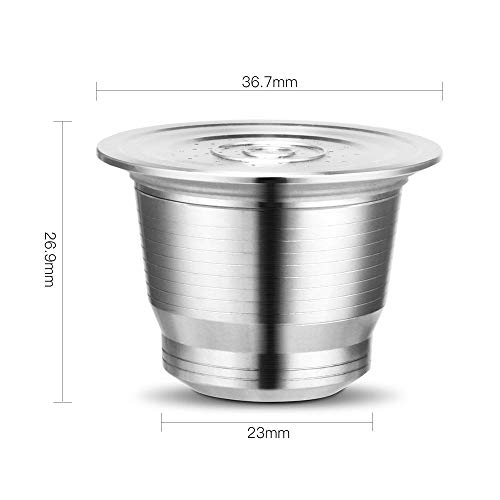 Cápsula Nespresso Reutilizável Inox Com Tampa Inox + Tamper