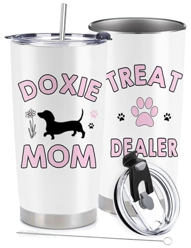 BSHELLOE Dachshund Gifts for Women, Dachshund Dog Mom Gifts, 20 oz Stainless Steel Vacuum Insulated Tumbler