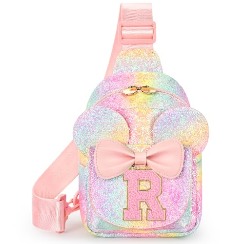 Image of Mibasies Sling Bag for Girls Gift, Toddler Girl Toys, Glitter Rainbow R