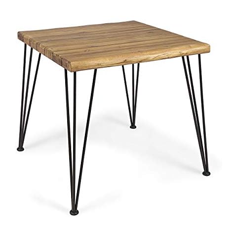 Christopher Knight Home Audrey Indoor Industrial Acacia Wood Dining Table Cover