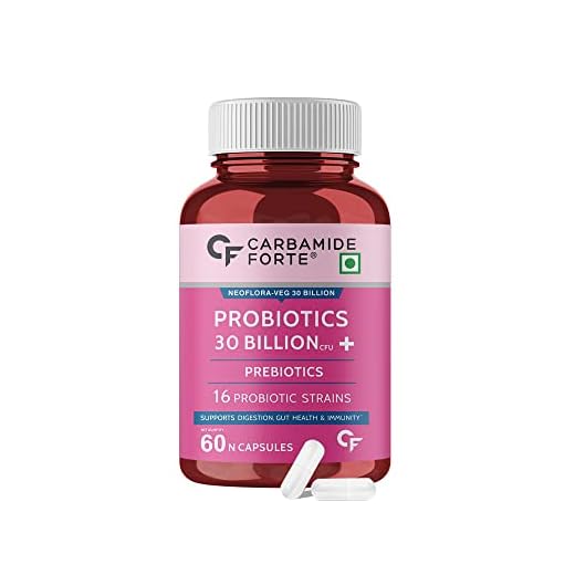 Carbamide Forte Probiotics Supplement 30 Billion, 16 Strains - 60 Veg Capsules