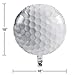 Creative Converting Sports Fanatic Golf Metallic Balloon, 18-Inches, White