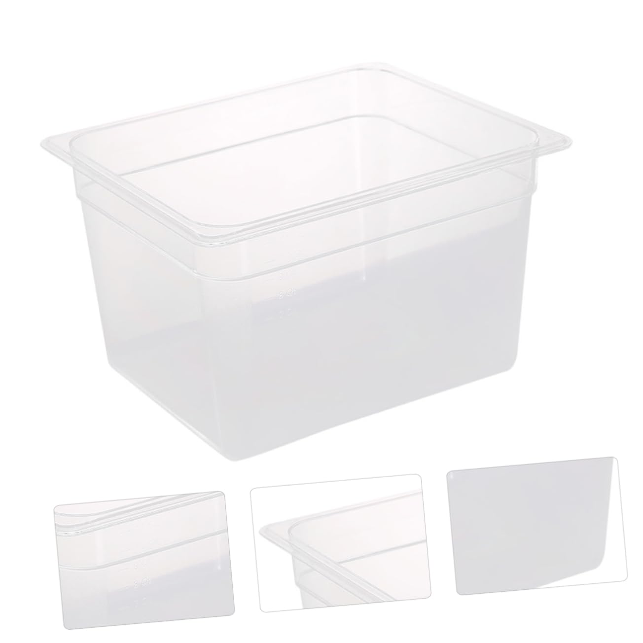Yardwe Olla de Cocción Lenta Baja Temperatura Recipiente de Cocción Lenta Reutilizable Caja Transparente para Cocina Recipiente para Guardar Verduras para Cocinar Carnes Baja Temperatura