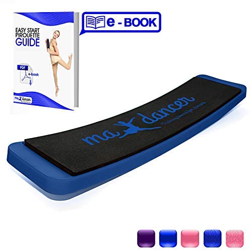 Ballet Turning Board for Dance and Figure Skating (Blue Without a Carrying Bag and a Gift Box)