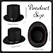 Eerrhhaq 3 Pack Black Felt Top Hats for Kids,Magician Hat Costume,Tall Victorian Tuxedo Costume Hat for Halloween Dress up Cosplay Party Accessories