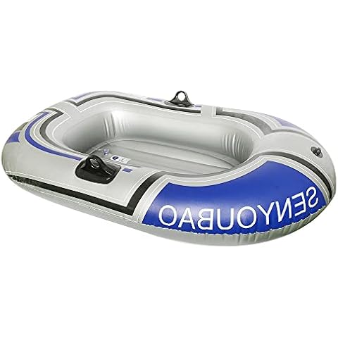 PLKO Inflatable Boat,Swimming Pool Lake Float Raft for Adults,Inflatable Canoe 2 Person Cover