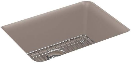 Kohler 28001-CM3 Cairn® 24-1/2" undermount single-bowl kitchen sink, Matte Taupe