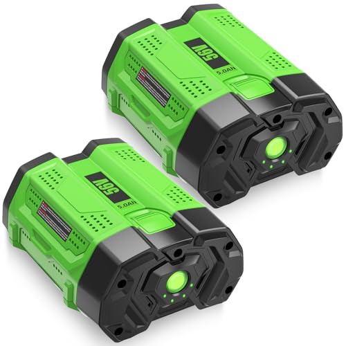 Forrat 2Pack 5000mAh 56V Replacement Battery for EGO 56V Battery Lithium ion Compatible with EGO Battery 56Volt Cordless Tools (Green)