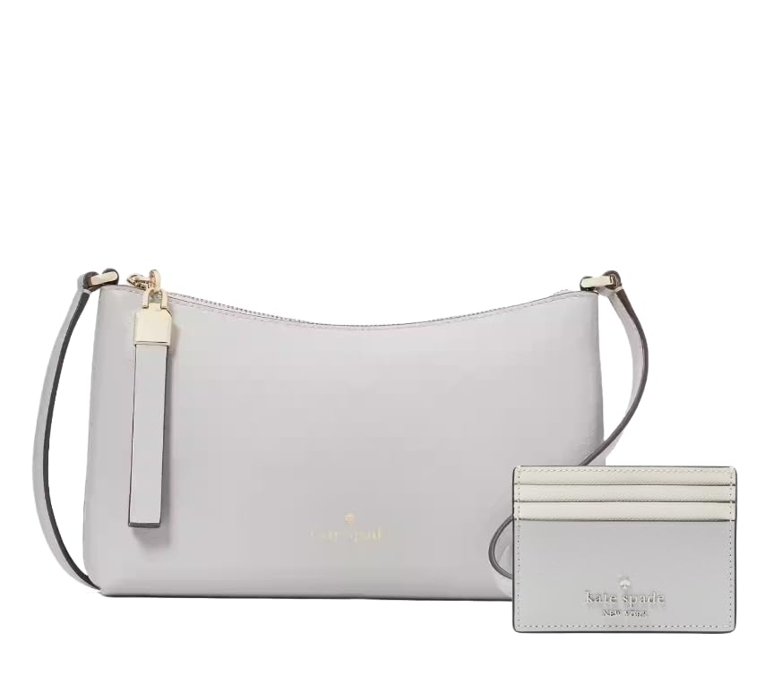 Kate Spade New York Pacote transversal Sadie com porta-cartões Madison Slim (cinza platinado), Cinza platinado