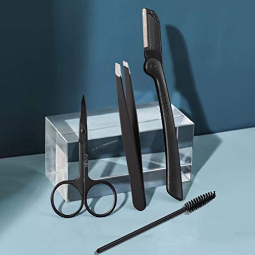 Minkissy 4Pcs Sobrancelha Conjunto de Ferramentas Profissional Conjunto de Lâmina Da Sobrancelha Esc