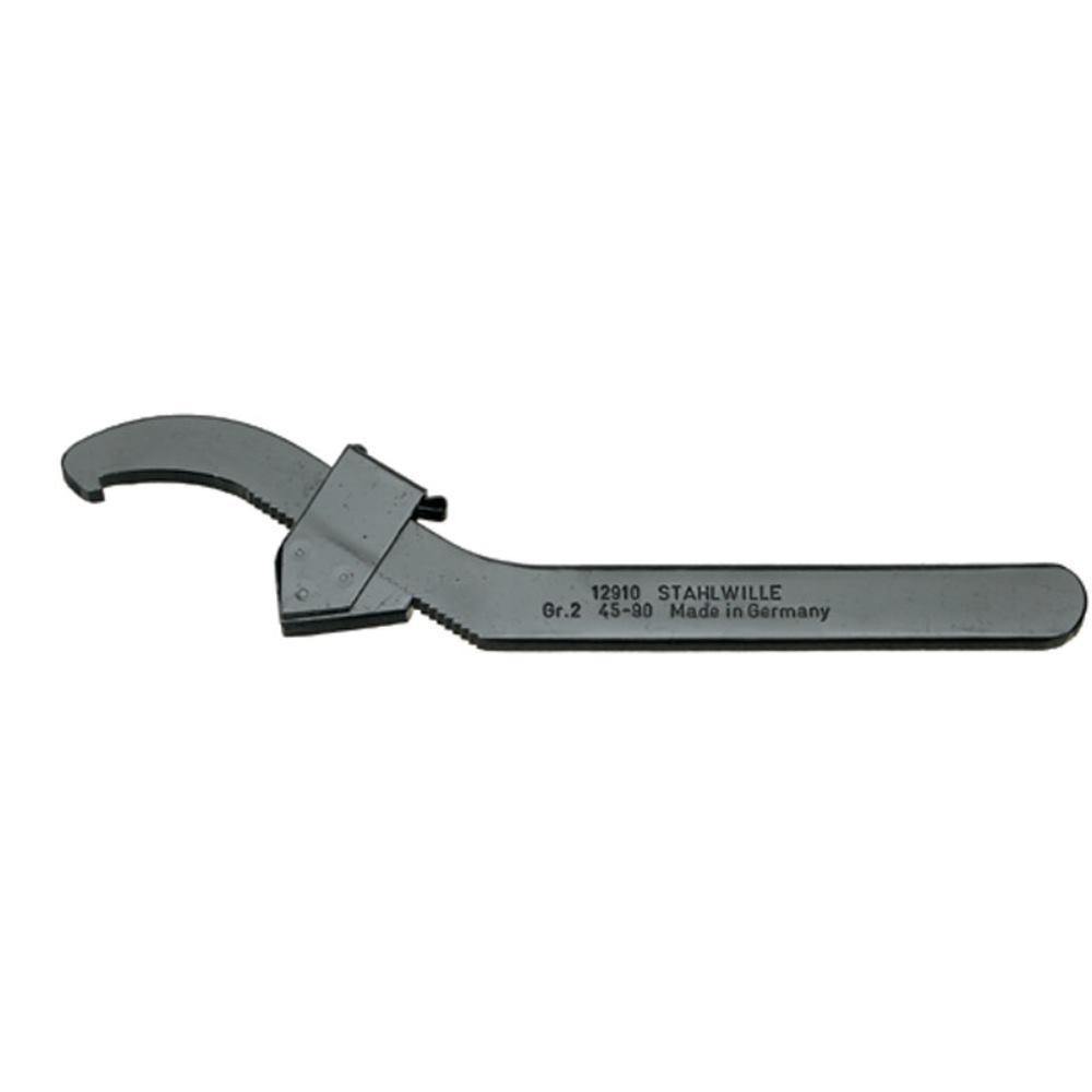 Stahlwille44010002 12910 Adjustable Hook Spanner, 2 Size, 45mm-90mm Opening, Pack of 5