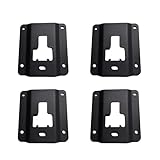 4pcs Truck Bed Cargo Tie Down Brackets(Black),Replacement FL3Z-9928408-AB,Compatible with Ford F150 F250 F350 2015-2024