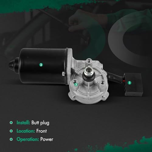 Image of SCITOO Front Windshield Wiper Motor Replacement for Motor W /S Wiper 30NM Coast LH Wiper Motor 00076044 3 Pins