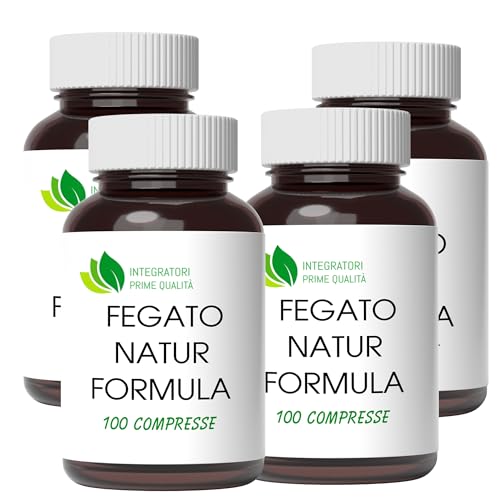 Fegato Natur Formula 400 Compresse, 1 al dì - Cardo Mariano Tarassaco Carciofo Colina e Inositolo - Depurativo Disintossicante Drenante Detox