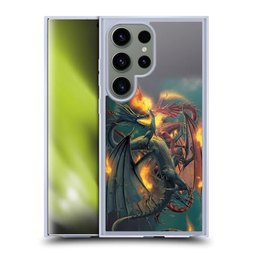 Coque en Gel Samsung Galaxy S24 Ultra 5G Le Choc des Titans Dragons Vincent HIE