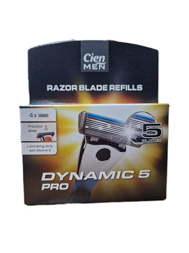 Lidl Cien Men - Dynamic 5 Pro Razor Refills | Pack of 4