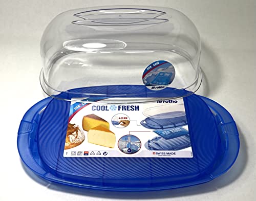 Snack Server Charcuterie Tray/Platter with Snap Shut Lid and Cooling Ice Pack. Serve Appetizers, Sushi, Shrimp Cocktail, Snacks, Cheese, Finger Foods and Cupcakes. Keeps Food Cool Fresh and Ready.