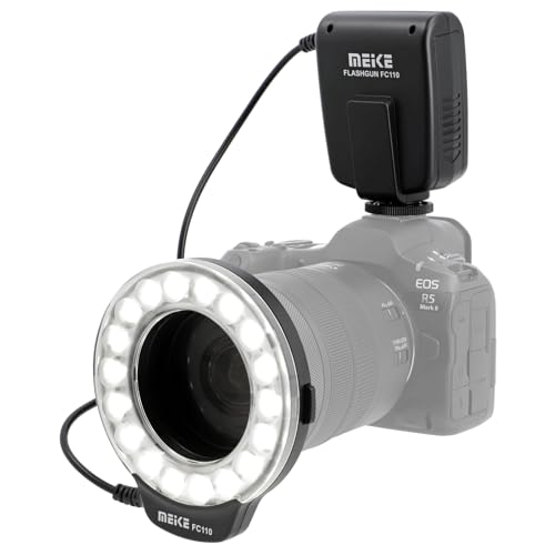 Meike Macro Ring Flash objectif Canon EOS DSLR éclairage photo nature - 6
