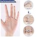 FuXing Ring Size Adjuster for Loose Rings Invisible Transparent Silicone Guard Jewelry Tightener Resizer 6 Sizes Fit Almost Any Rings 6 Pack