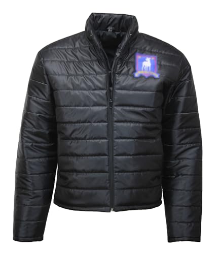 Ted Mens Black Jason Puffer Sudeikis Lasso Jacket2
