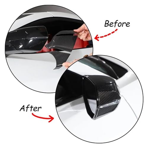 Autocollant rétroviseur carbone Corvette C8 protection style - 2