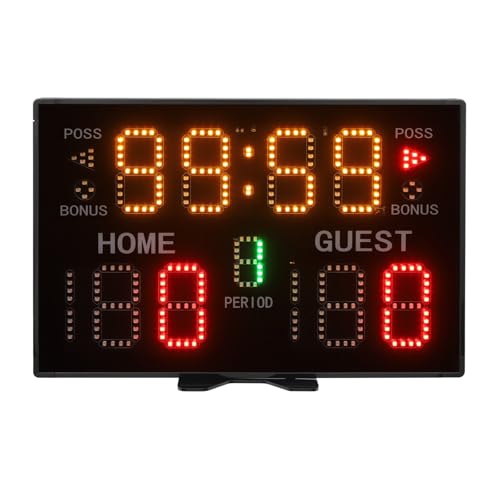 Marcador electrónico digital para baloncesto con controlador miniatura 7