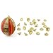 Set of 24 Gold Tone Christmas Ornament Findings / Egg Top Findings