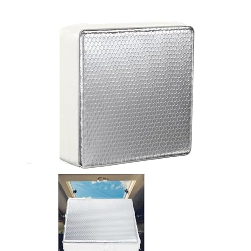 1 Pack RV Vent Insulator RV Skylight Cover with Reflective Surface Universal Camper Skylight Shade for Vent Inside Camper Trailer (1 Pack 14 * 14 * 3